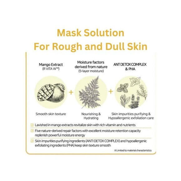 Copy Sale! New! 10 Frudia Sheet Masks - New! Purifying Mango - 10 Juicy Masks - Picture 5 of 10